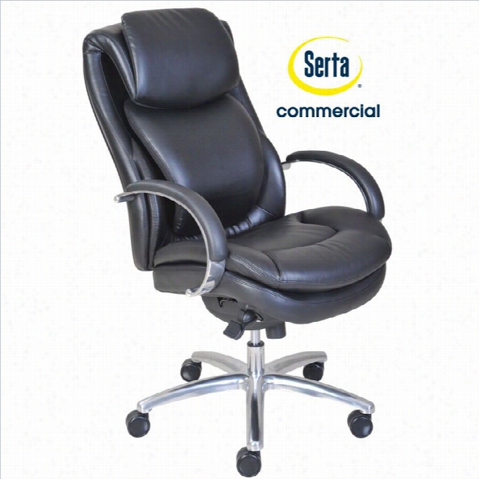 Serta At Home Wellness By Design Air Commercial Series 100 Executive Office Cair In Black