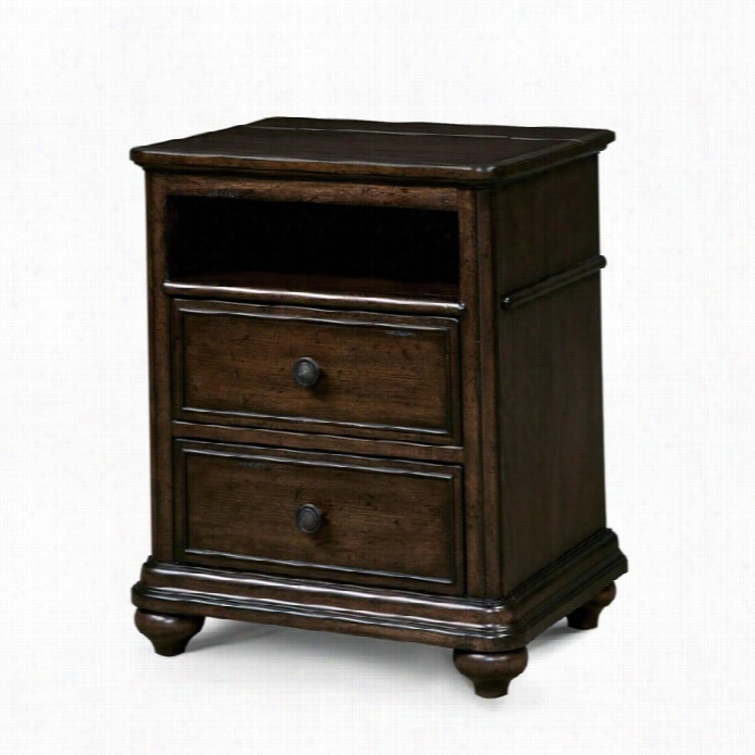 Smartstuff Paula Deen Guys Wood Nightstand In Molsses