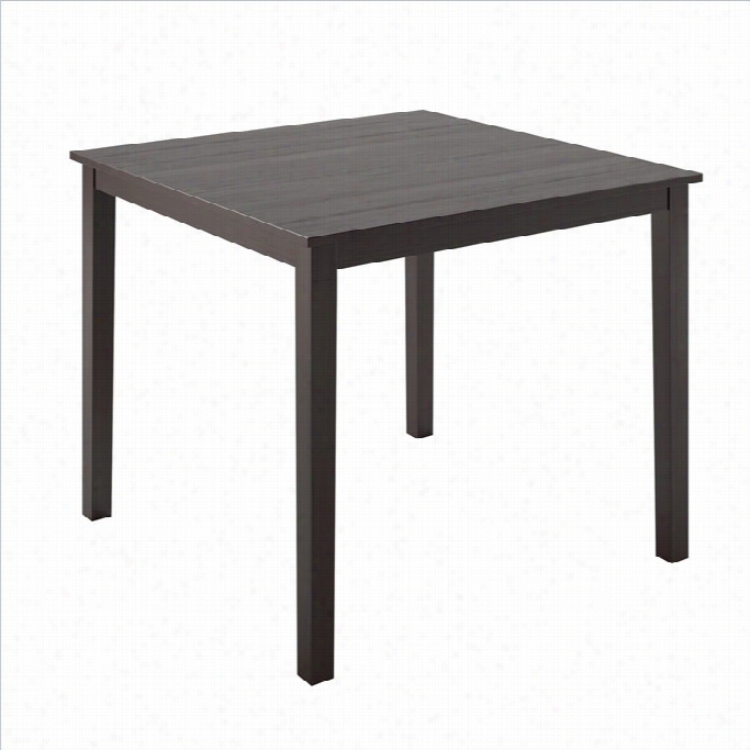 Sonax Corliving Dark Cocoa Stained 36 X 36 Dining Table