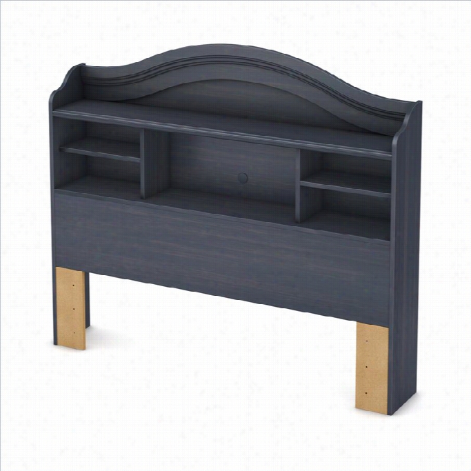 South Shore Summer Breeze Full Bbookcase Headboard In Blueberry