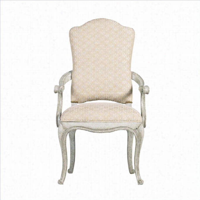 Stanley Furniture Arrondissement Volute Arm Dining Chair In Ivntage Neutral