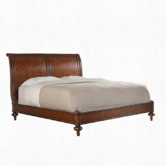 Stanley Furniturd British Colonial California King Sleigh Bed In Caribe