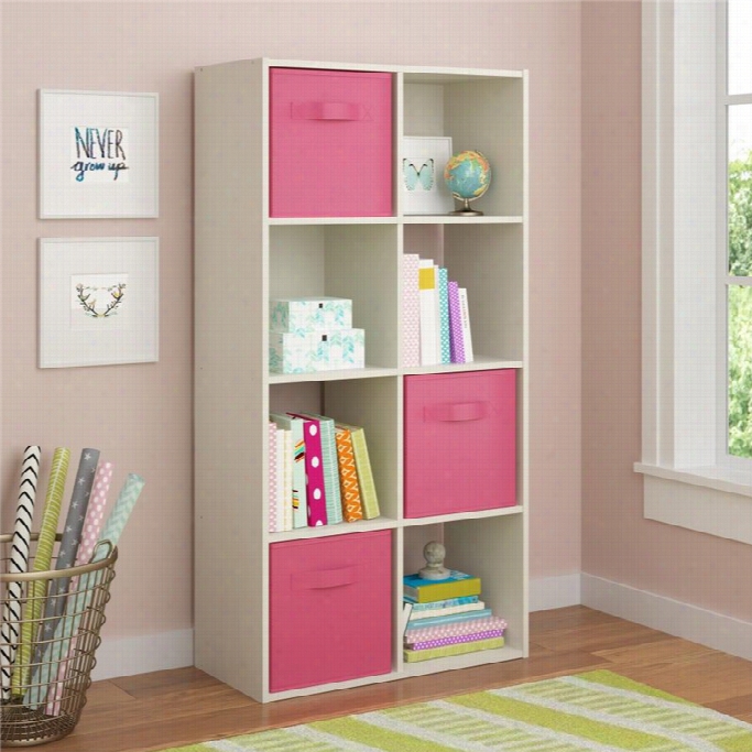 Systembuild Fa Bric Storage Bin In Pink