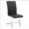 Eurostyle Cordelia Dining Chair in Black/Chrome