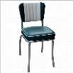 Richardson Seating Retro 1950s Diner Dining Chair in Green and White with 2 Box Seat