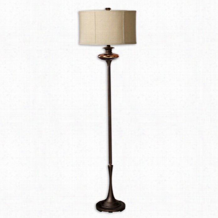 Uttermost Lahela Floor Lamp In Distressed Copper Bronze