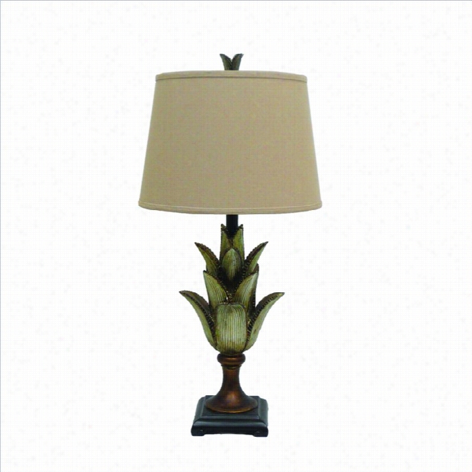 Yosemite Home Decor 31 Inch Resin Table Lamp With Fabric Shade