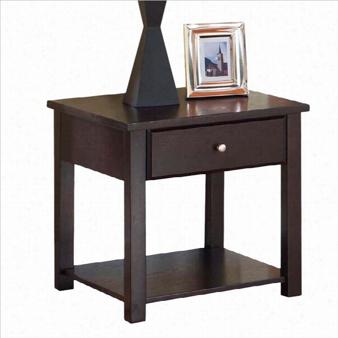 Acme Furhiture Malden End Table In Espresso