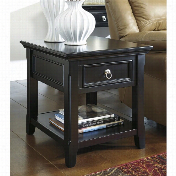 Ashley Greensburg Rectangulqr Ene Table In Black