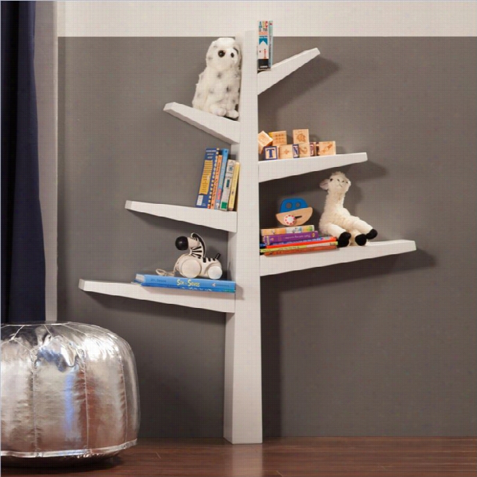 Babyletto Neat  Tree Bookcase In White