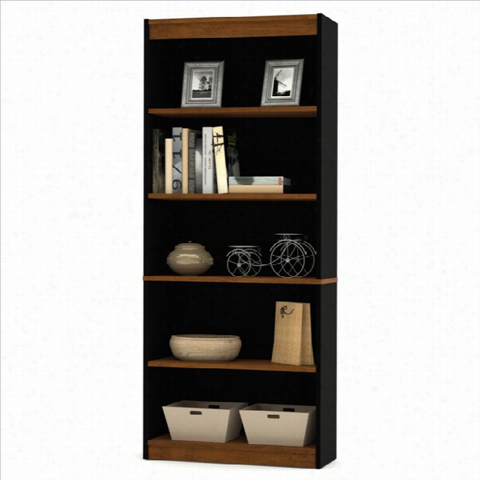 Bestar Innova 5 Shelf Bokocase In Tuscany  Brown