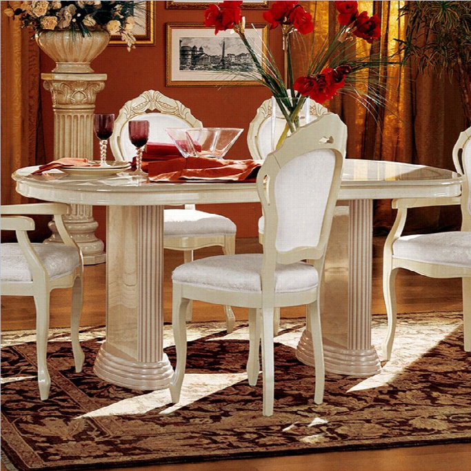 Camelgroup Rsosella Dining Table In Ivory