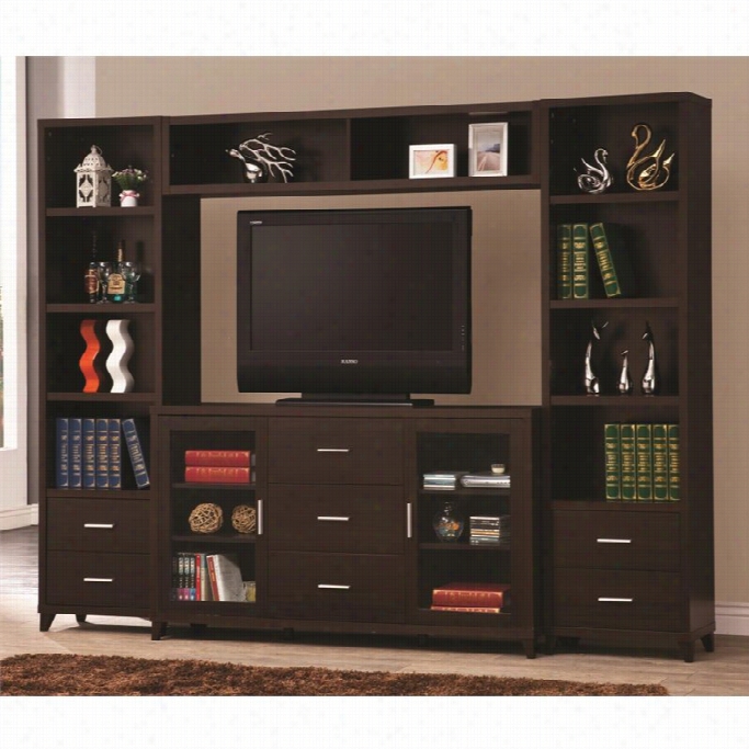 Coaster Entertainment Wall Unit In Cappuccinoo