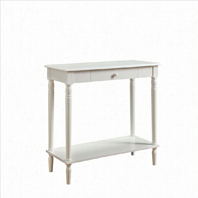 Convenience Concepts French  Countr Hall Table - White