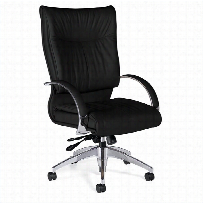 Global Total Office Softcurve Leather Office Chair With Highh Back And Pneumatic Til Ter