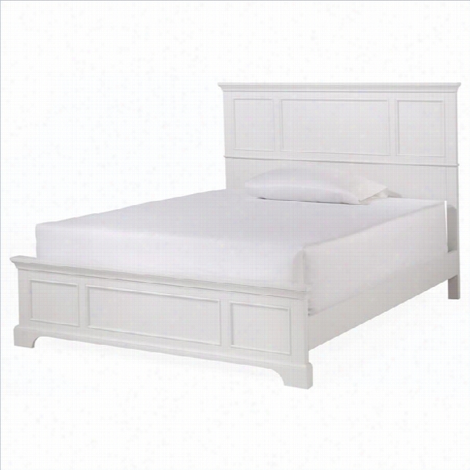 Home Styles Naples Queen Panelb Ed In White Finish