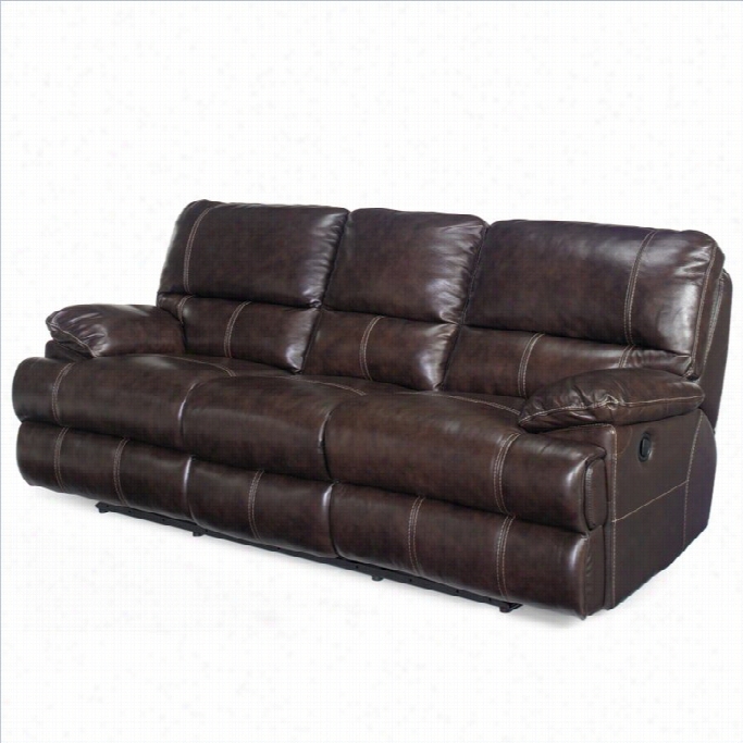 Hooker Furniture Seven Seas Leather Reclining Sofa N Espresso