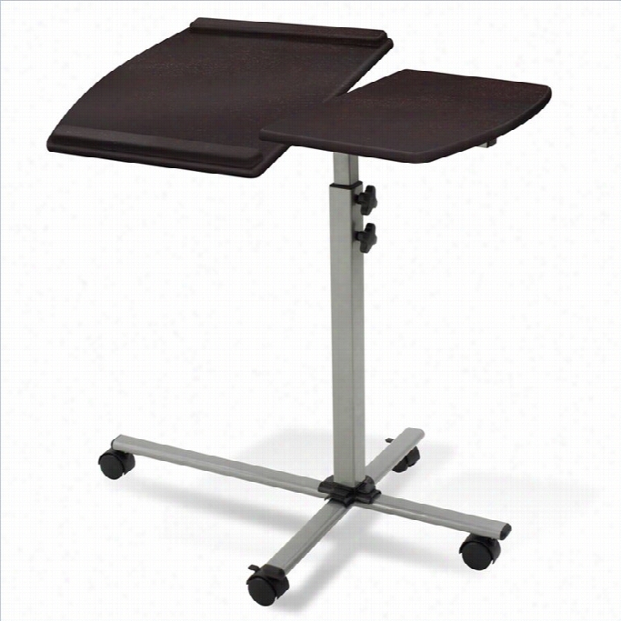 J Esper Office 200 Collection Adjustable Laptop Table In Espresso