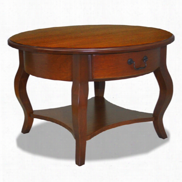 Leick Fuurniiture French Countryside Round Storage Coffee Table