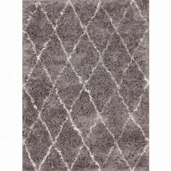 Nuloom 5' X 7' Index Made Marrakech Shag Rug In Gray