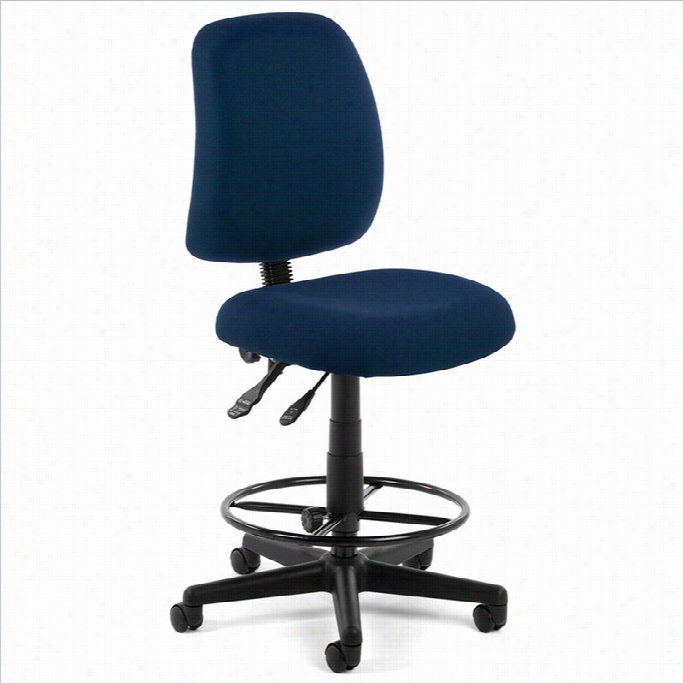 Ofm Posture Task Drafting Chair With Drafting Kit In Navy