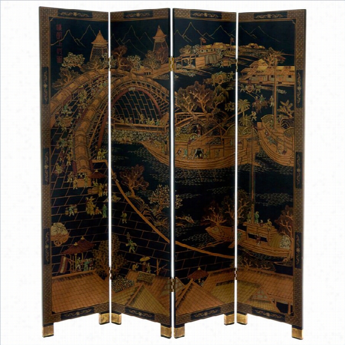 Oriental Furniture 6' Tall Ching Ming Festival Veil In Dark
