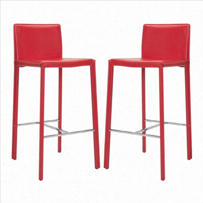 Safavieh Enzo 30 Bar Stool In Rde (set Of 2)