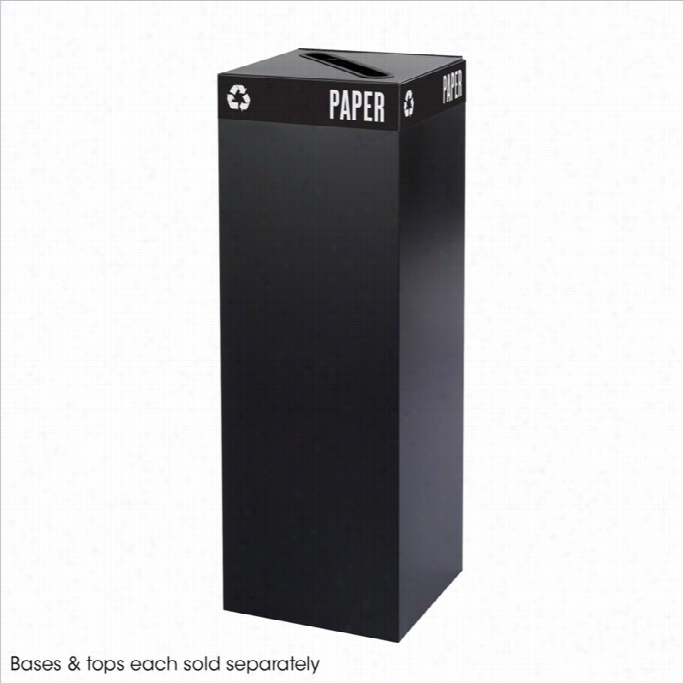 Safco Public Square 42-gallon Black Bas Ein Black