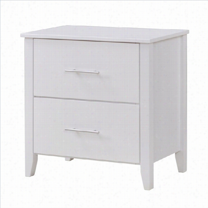 Sonax Corliving Ash1and Nightstand In S Since White