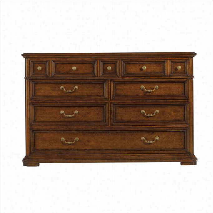 Stanley Furniture Arrondissement Grand Rue Dresse In Heirloom Cherry