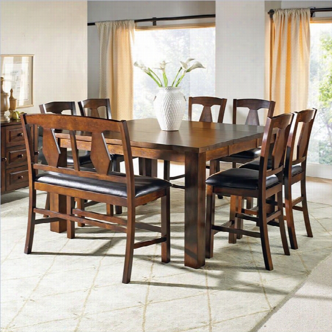 Steve Silver Company Lakewood 7 Piece Contrary Height Dining S Et