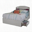 South Shore Country Poetry 3 Drawer Full Bookcase Bed in White Wash