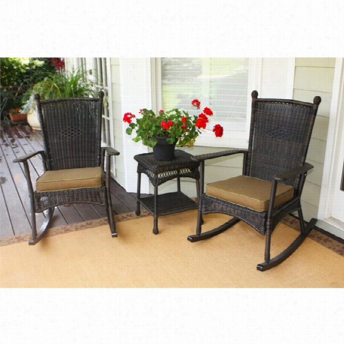 Tortuga Portsid 3 Painting Patio Bistro Set In Dark Roast