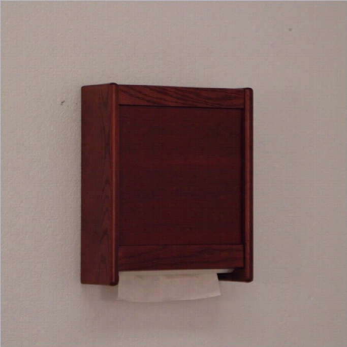 Wooden Mallet Paper Towel Dispenser In Mahogany