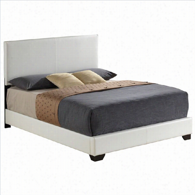 Acme Furniture Ireland Upholsteerd Bed In White