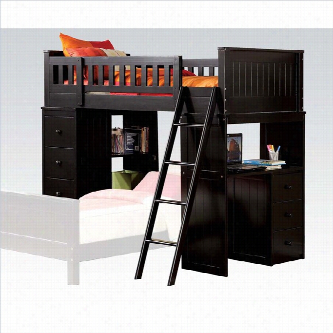 Acme Furniture Willoughby Loft Bed In Black