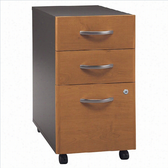 Bush  Bbf Series C 3wdr Mobile Pedestal In Nstural Cherry