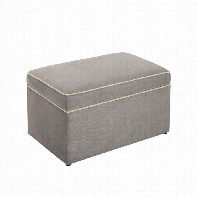 Dorel Asia Baby Reax Hadley  Storage Ottoman In Dark Taupe