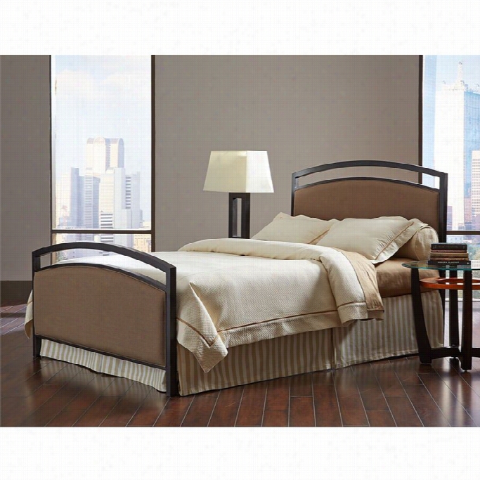 Fashio Nbed Gibson Metal Upholstered Anel Bed In Brown-queen