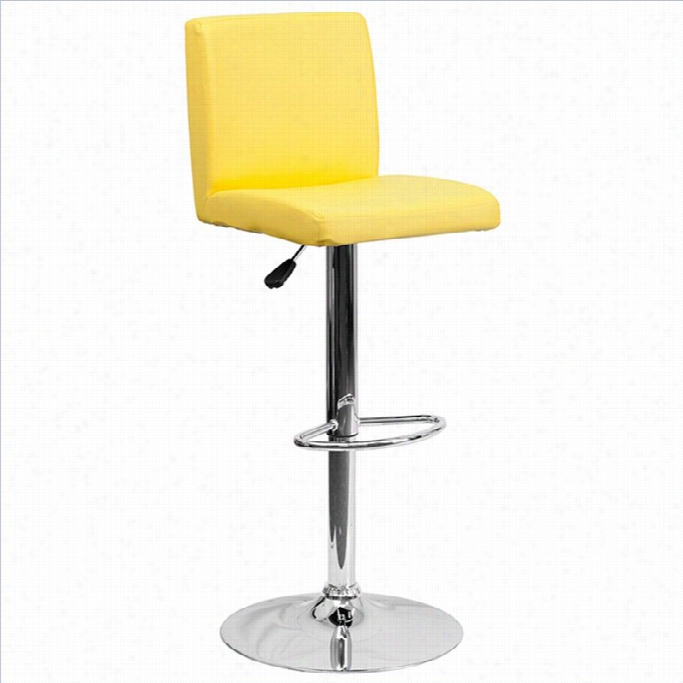 Flash Appendages  Contemporary Bar Stool In Yellow