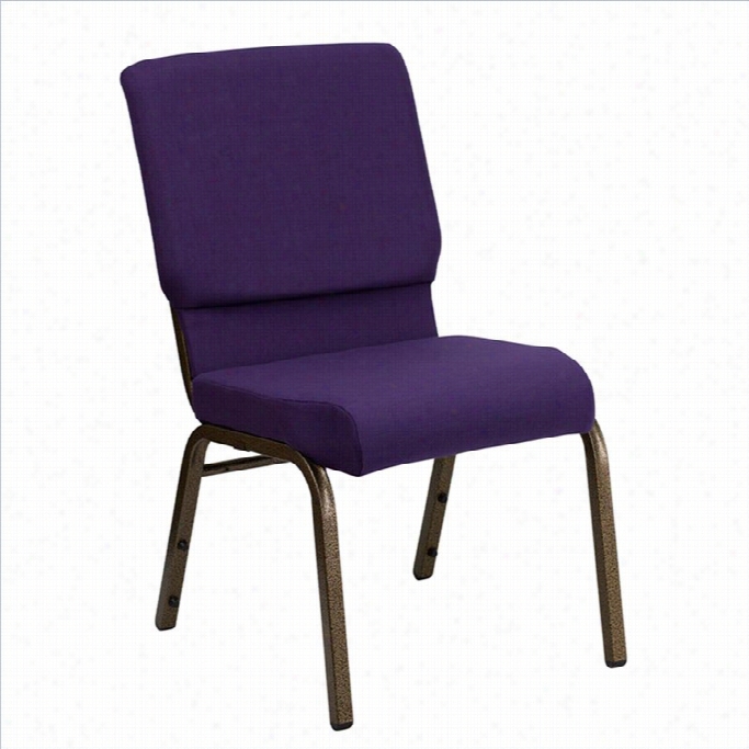 Flash Furniture Herculess Church Stacking Chair In Royal Putple