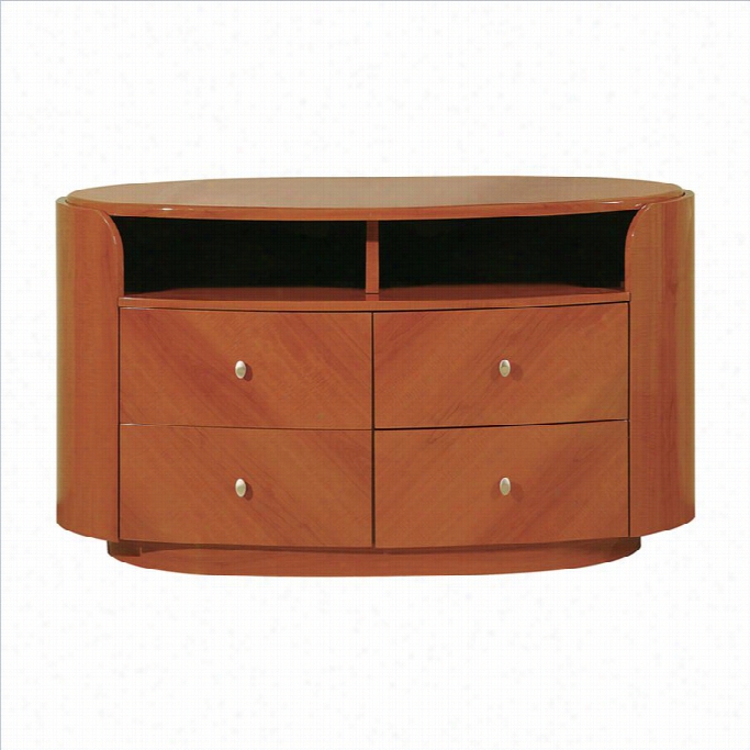 Globaal Furniture Emily Entertainment Unit In Cherry