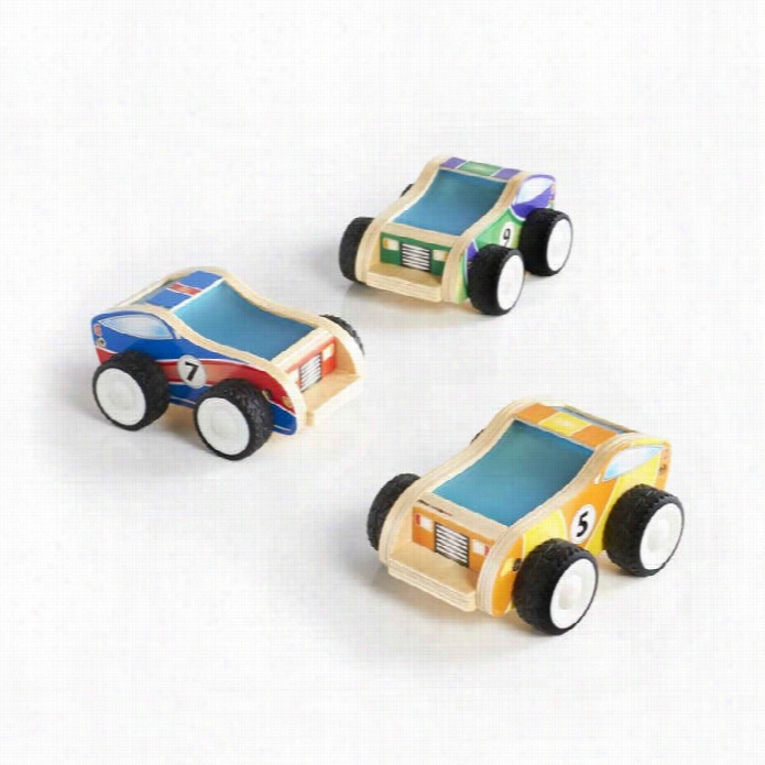 Guidecraft Jr. Plywood Race Cars