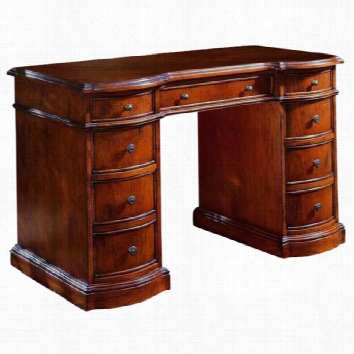 Hooker Furniture Bow Front Knee-hole Desk