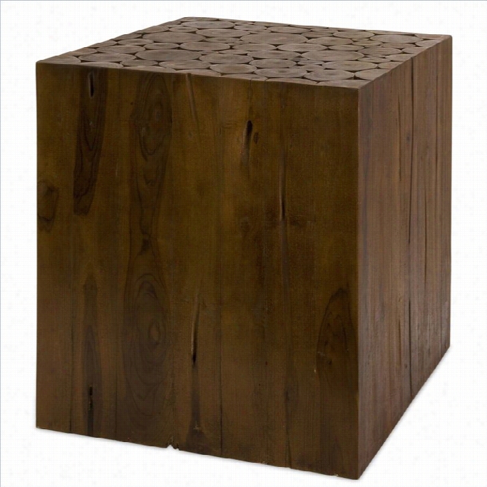 Imax Coporation Zatana Teak Wood Side Table