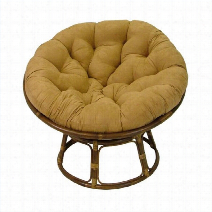 Internationa Caravzn Papasan 42 Raattan Cha1r With Cushion-java