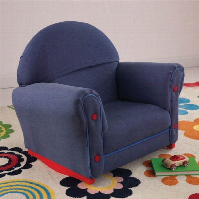 Kidkraft Denim Rocker W Ith Slip Cover In Denim