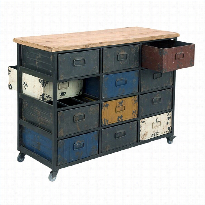 Moe's Paintbox Extensive Cabinet In Multico Or