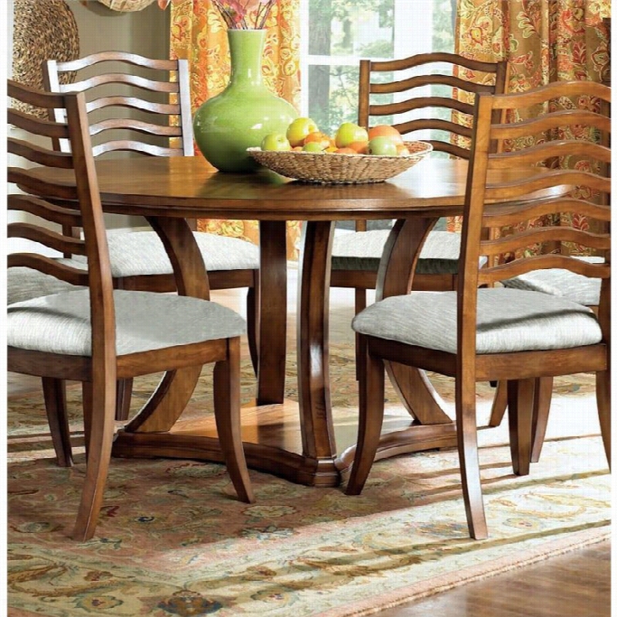 Monarch 60 Round Dining Table N Golden Oak