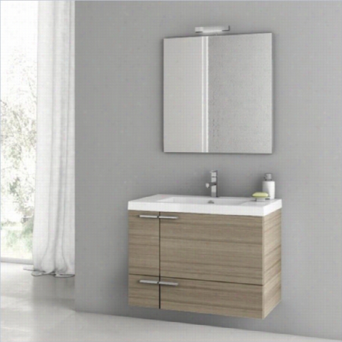 Nameek's Acf New Space 31 Wall Munted Bathroom Vanity Set In Larch Canappa